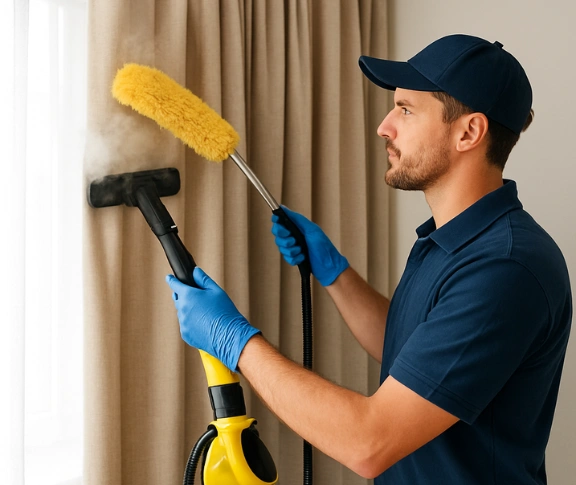 Trusted blind cleaning technician Matty Curtain Cleaning quakers-hill-nsw QLD