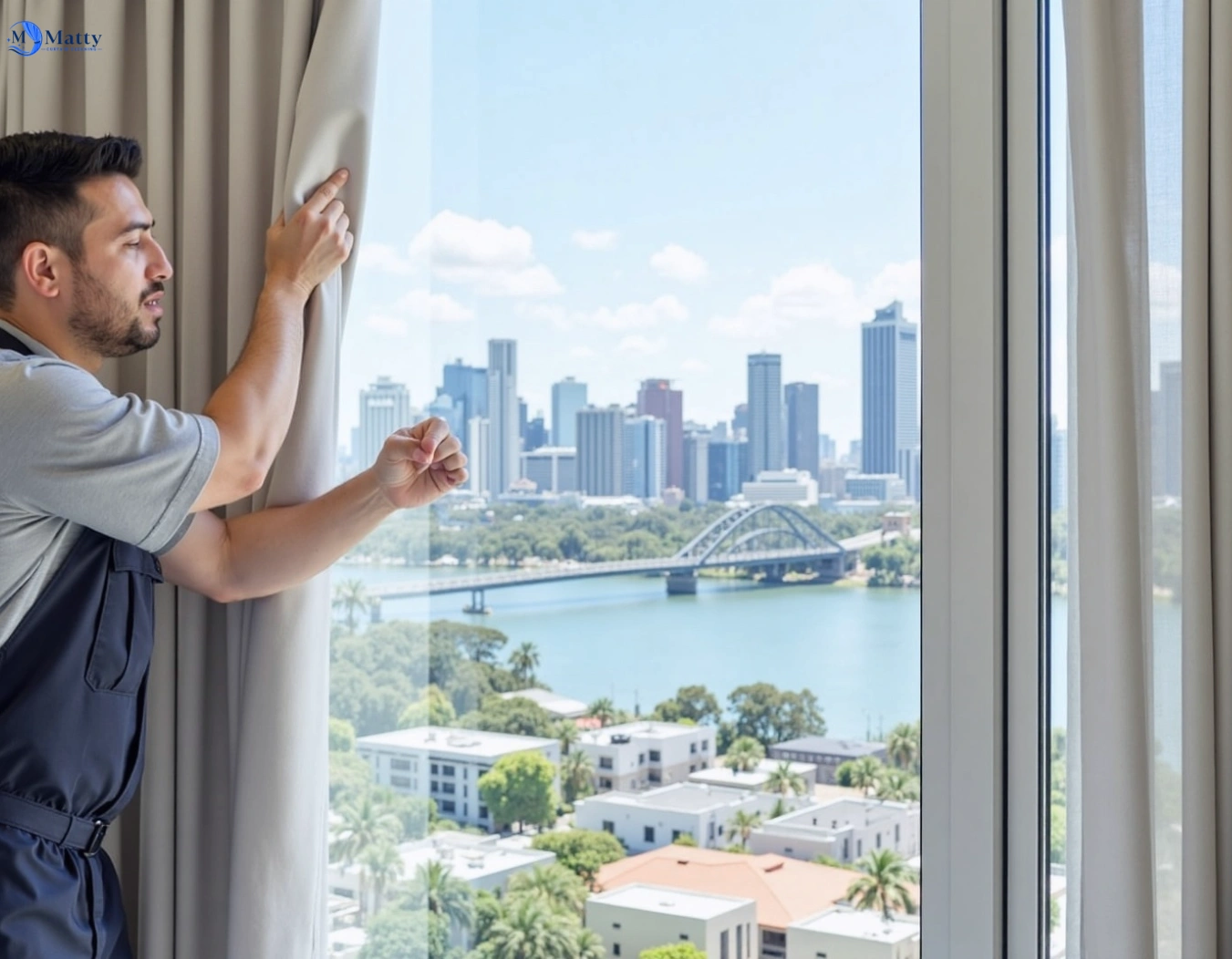 Professional curtain steam cleaning service quakers-hill-nsw QLD by Matty Curtain Cleaning